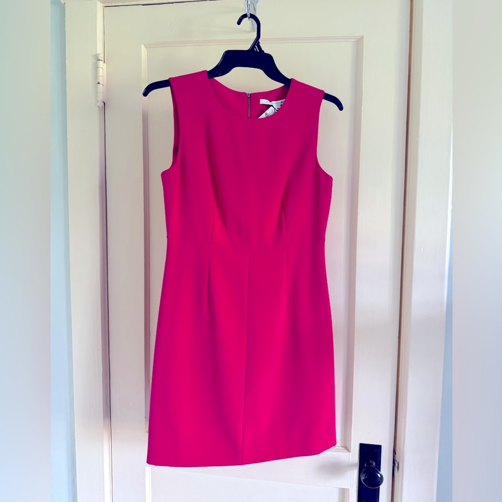 DVF Carrie Pink Sheath Dress, Size 10